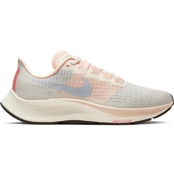 Nike Women's Air Zoom Pegasus 37 Running - Size: 8.5- BQ9647 102 - Ivory / Volt - Picture 2 of 5
